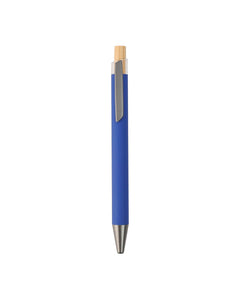 Metal Ball Pen with Bamboo Button – custom branded corporate gift, Kaaf Creations UAE