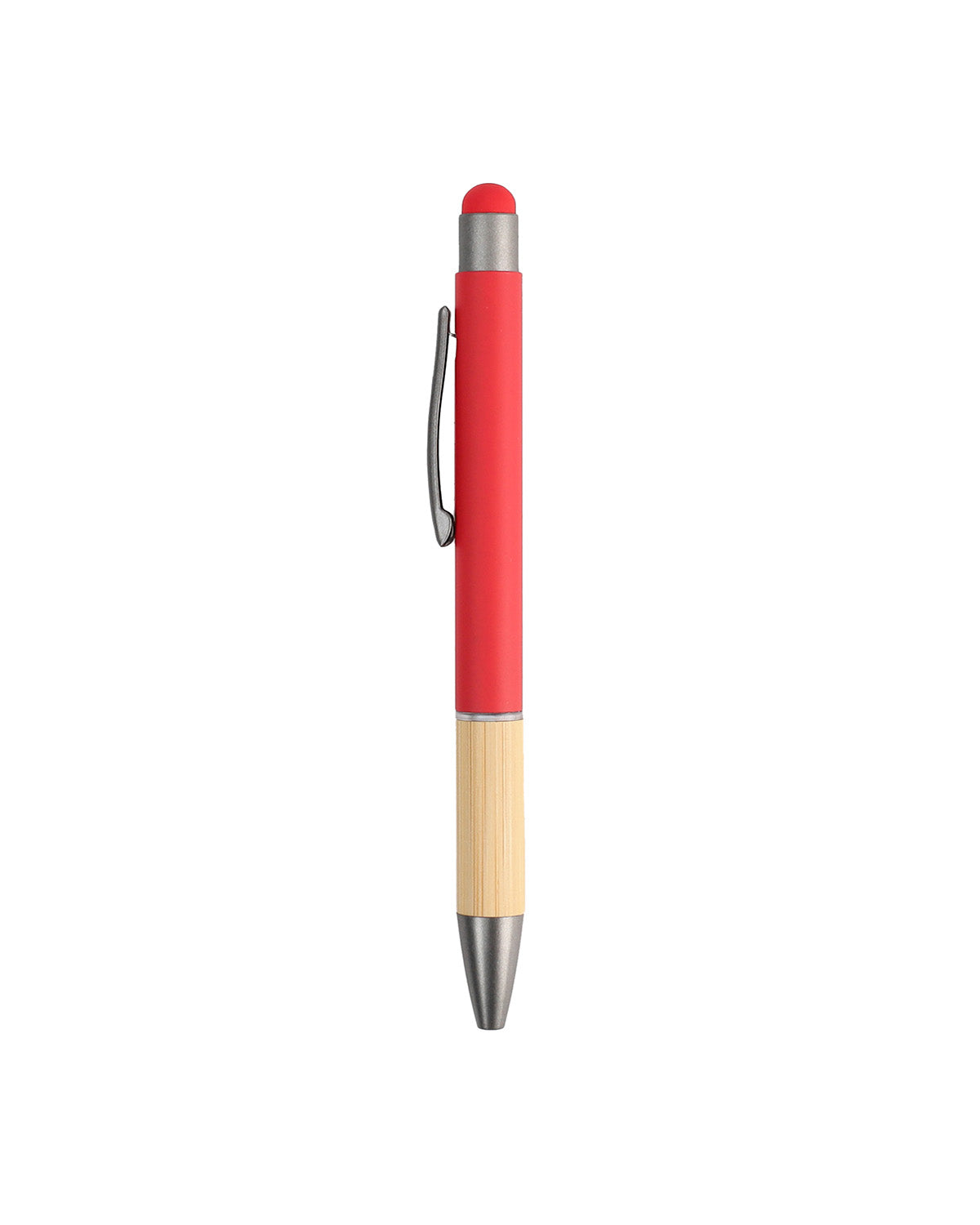 Metal Ball Pen with Bamboo Grip – custom branded corporate gift, Kaaf Creations UAE