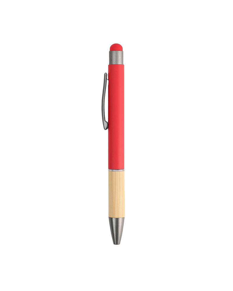 Metal Ball Pen with Bamboo Grip – custom branded corporate gift, Kaaf Creations UAE