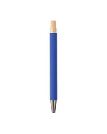 Metal Ball Pen with Bamboo Button – custom branded corporate gift, Kaaf Creations UAE