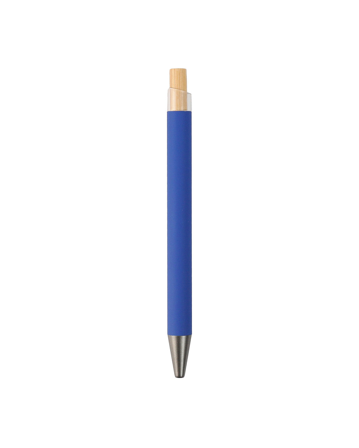 Metal Ball Pen with Bamboo Button – custom branded corporate gift, Kaaf Creations UAE