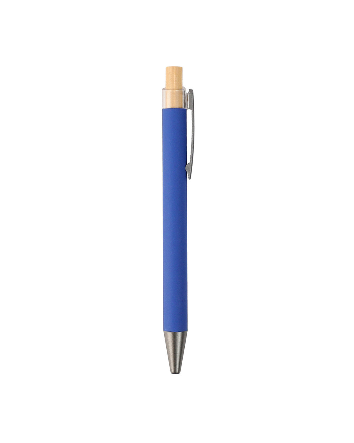 Metal Ball Pen with Bamboo Button – custom branded corporate gift, Kaaf Creations UAE