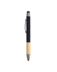 Metal Ball Pen with Bamboo Grip – custom branded corporate gift, Kaaf Creations UAE