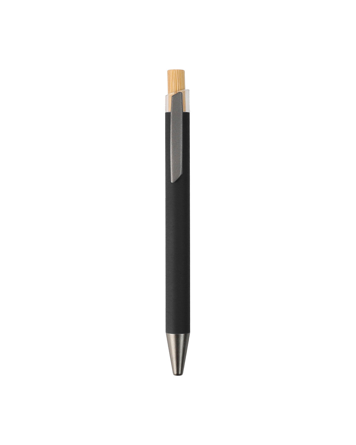 Metal Ball Pen with Bamboo Button – custom branded corporate gift, Kaaf Creations UAE
