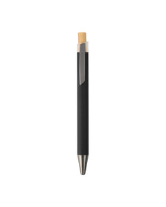 Metal Ball Pen with Bamboo Button – custom branded corporate gift, Kaaf Creations UAE