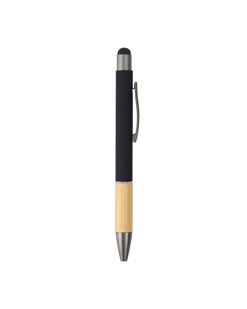 Metal Ball Pen with Bamboo Grip – custom branded corporate gift, Kaaf Creations UAE