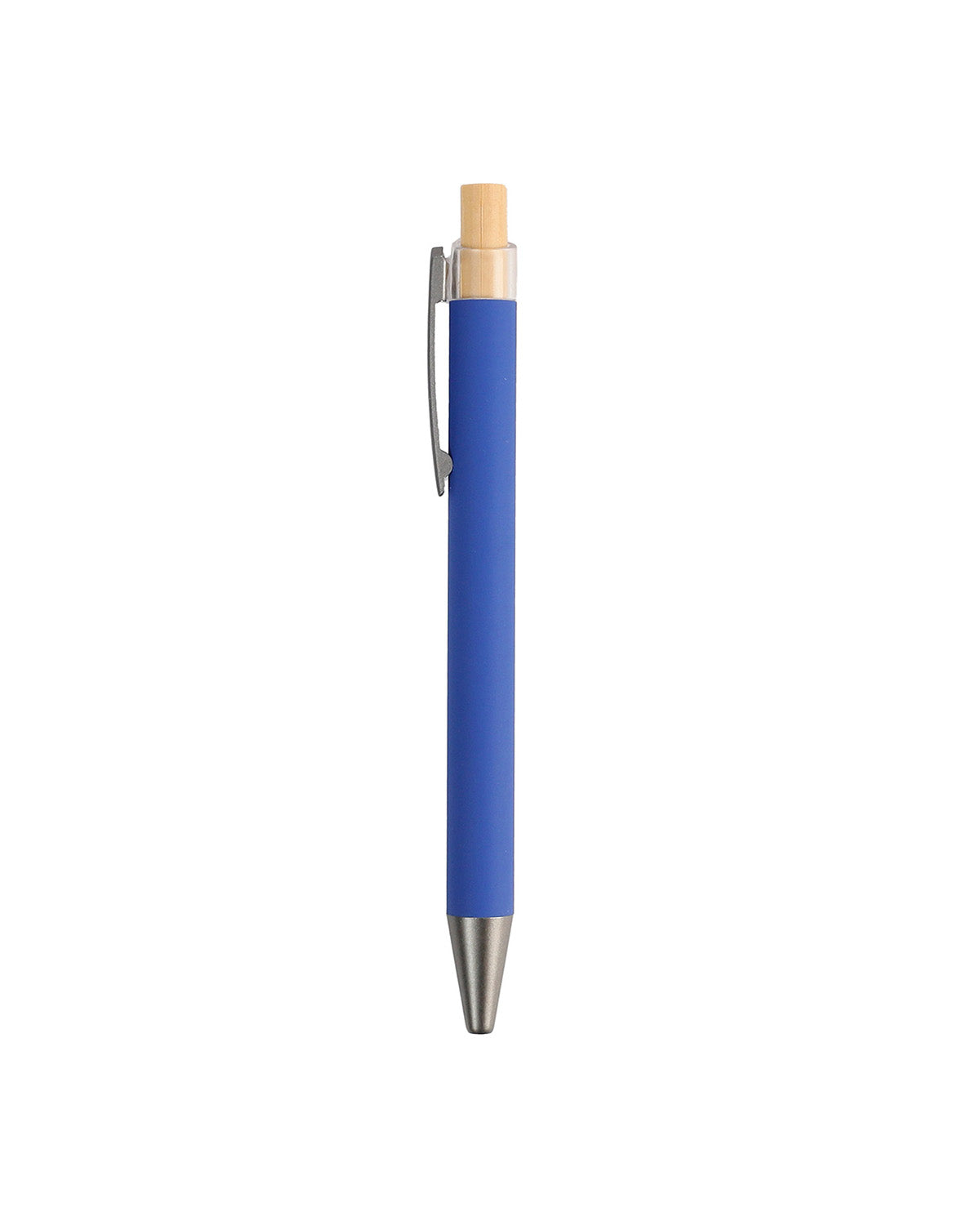 Metal Ball Pen with Bamboo Button – custom branded corporate gift, Kaaf Creations UAE