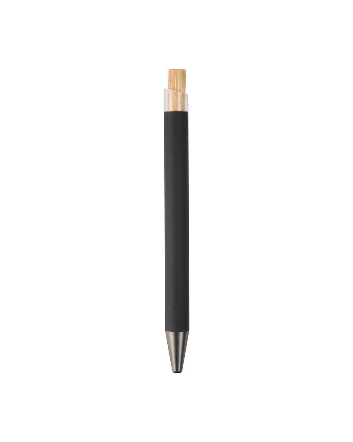Metal Ball Pen with Bamboo Button – custom branded corporate gift, Kaaf Creations UAE
