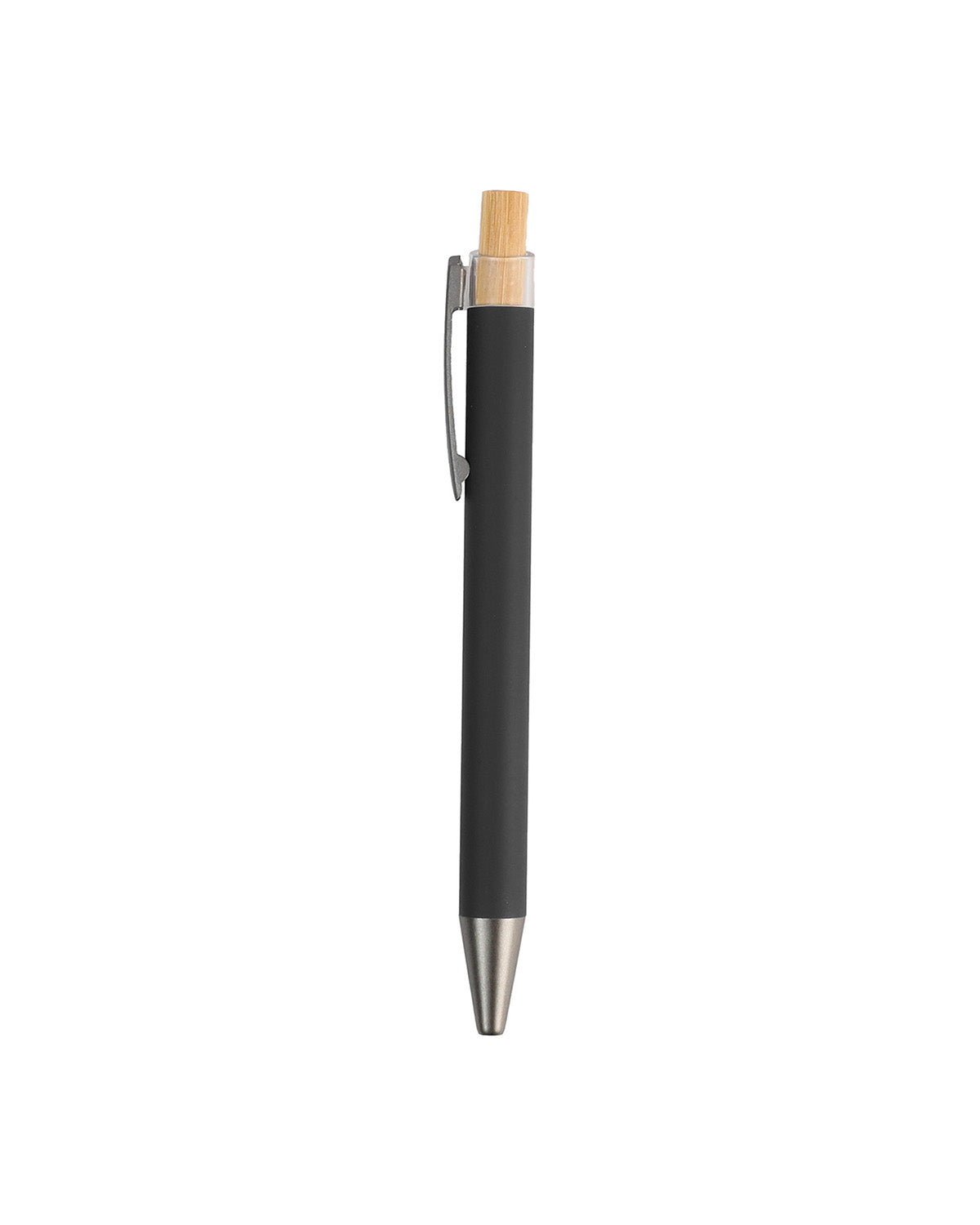 Metal Ball Pen with Bamboo Button – custom branded corporate gift, Kaaf Creations UAE