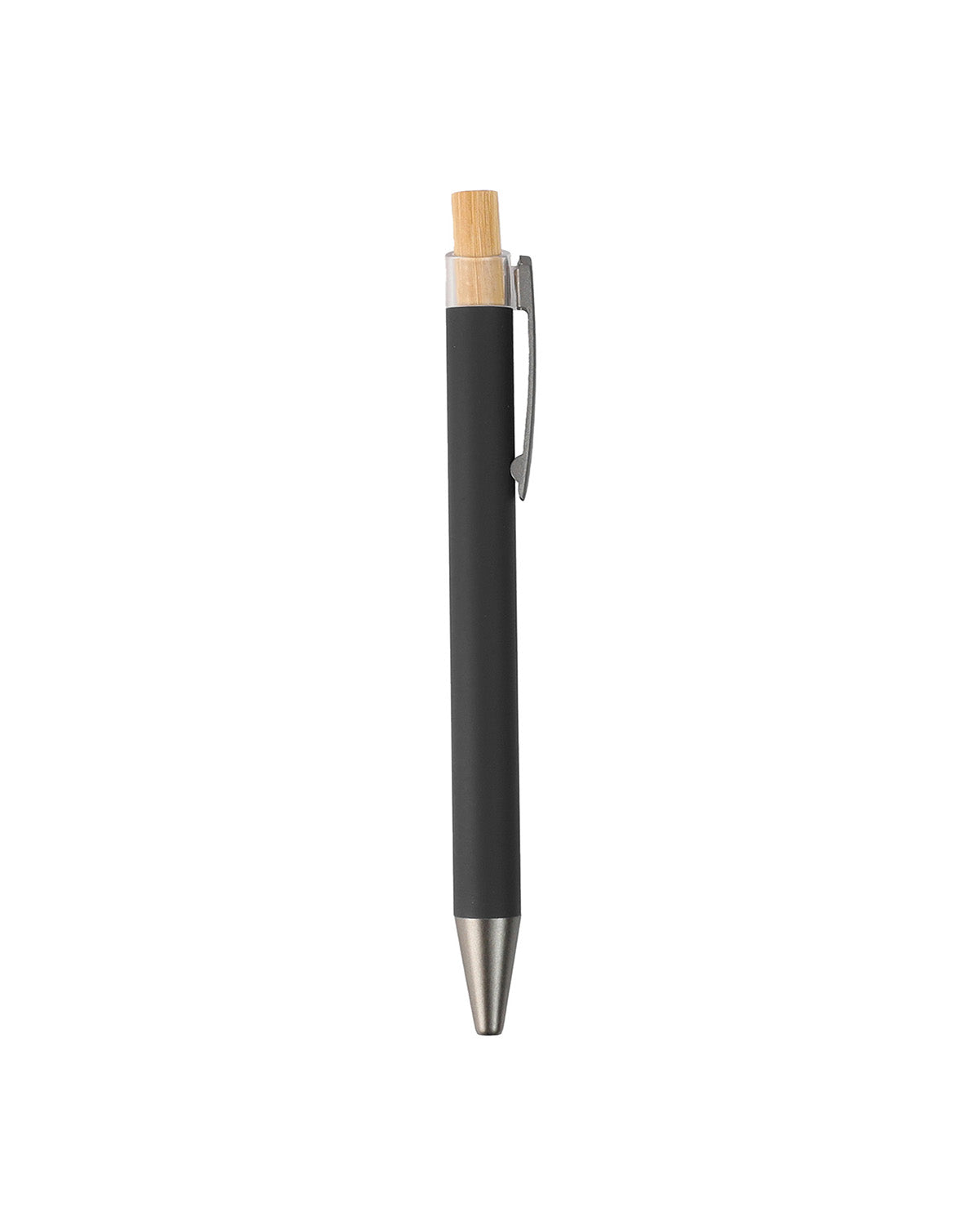Metal Ball Pen with Bamboo Button – custom branded corporate gift, Kaaf Creations UAE