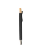 Metal Ball Pen with Bamboo Button – custom branded corporate gift, Kaaf Creations UAE