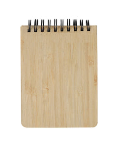 Mini Bamboo Notebook with Memo Pad – custom branded corporate gift, Kaaf Creations UAE