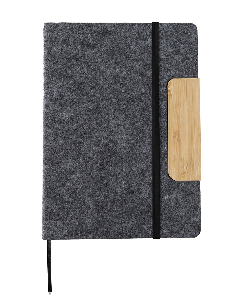 Felt Bamboo Notebook – custom branded corporate gift, Kaaf Creations UAE