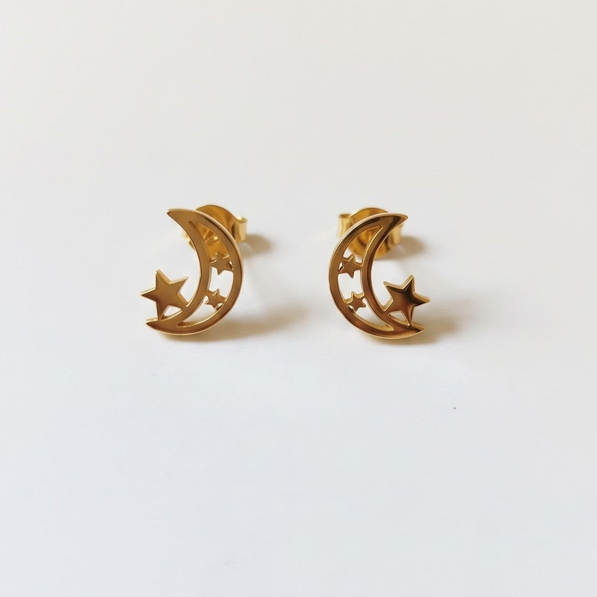 Moon and Stars stud earrings