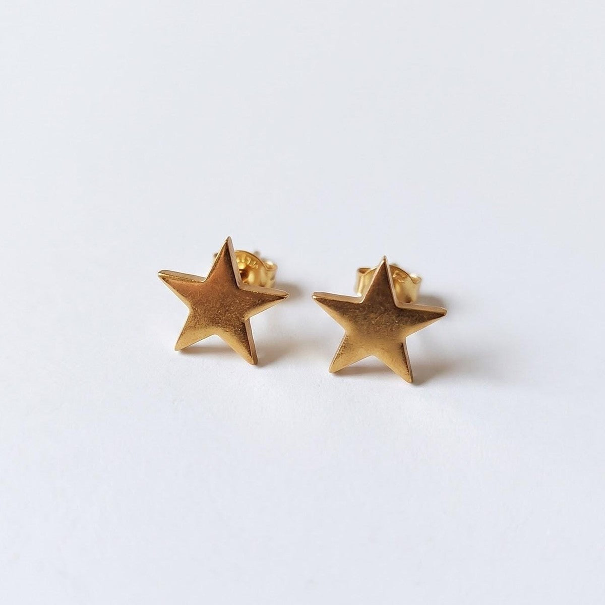 Gold Star stud earrings