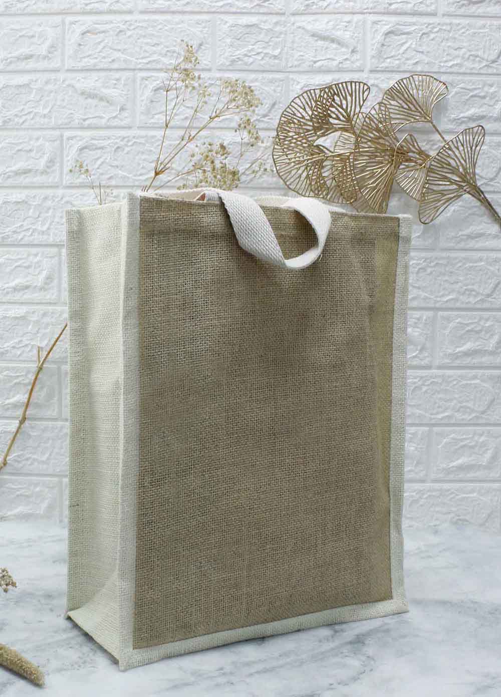 Jute Bag Vertical – custom branded corporate gift, Kaaf Creations UAE