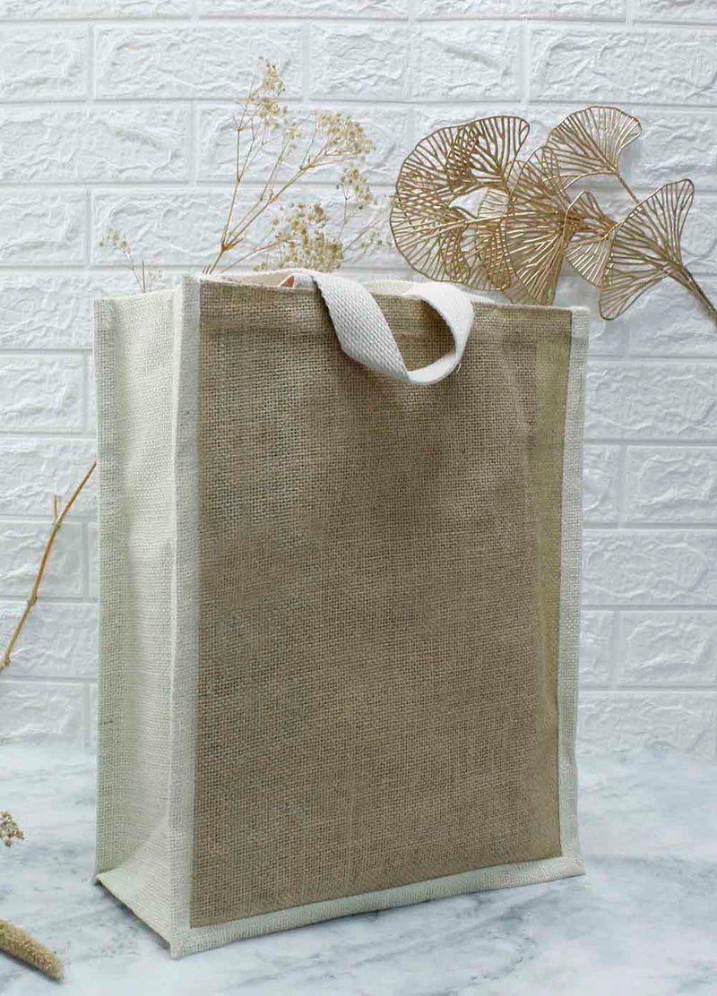 Jute Bag Vertical – custom branded corporate gift, Kaaf Creations UAE