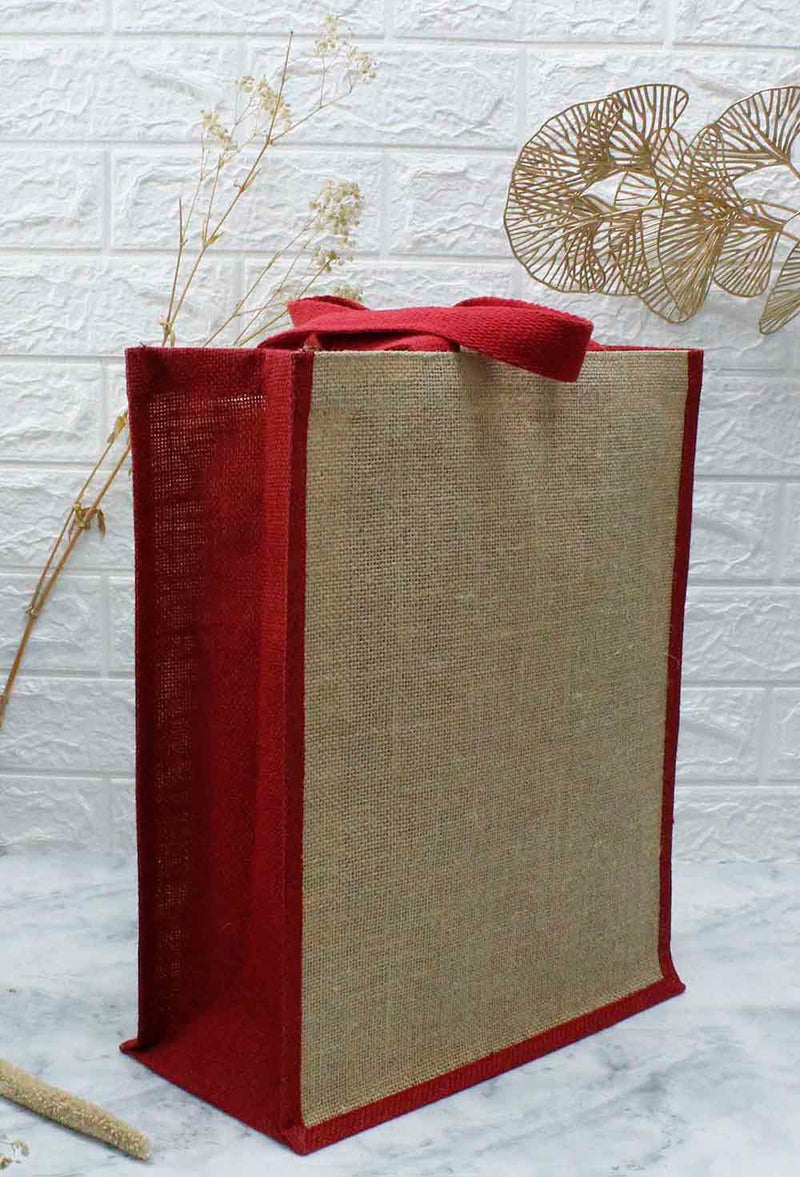Jute Bag Vertical – custom branded corporate gift, Kaaf Creations UAE
