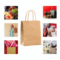 Kraft Paper Bag A4 – custom branded corporate gift, Kaaf Creations UAE