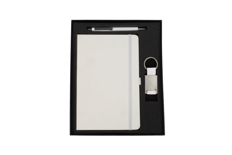 Gift Box with Foam for Pen, A5 Notebook & Keychain – custom branded corporate gift, Kaaf Creations UAE