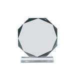 Octagon Crystal Award Small