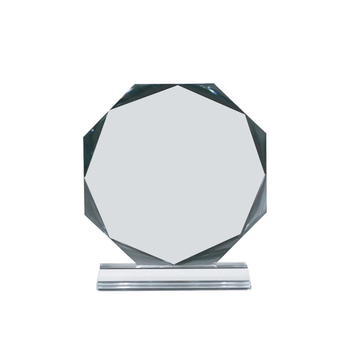 Octagon Crystal Award Small