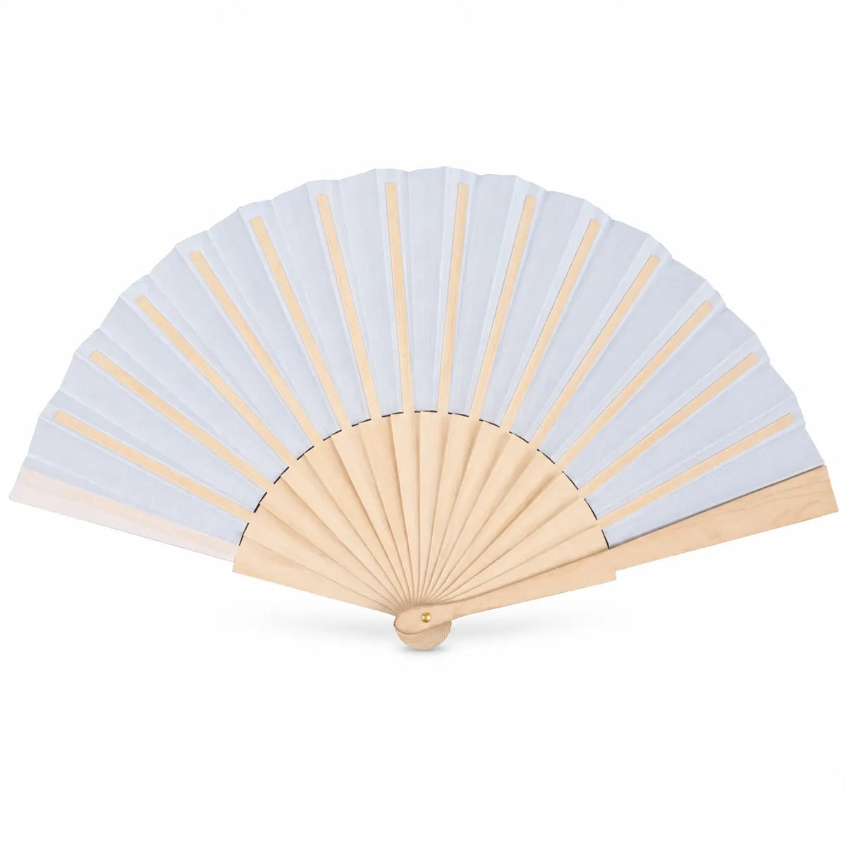 Fabric Hand Fan White