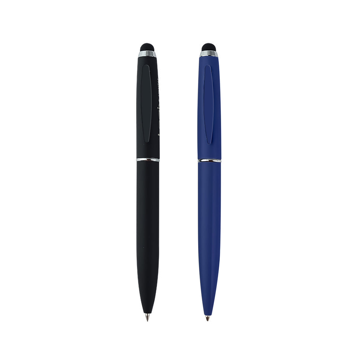 Black Metal pen with stylus Matt finish
