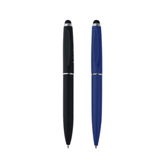 Black Metal pen with stylus Matt finish