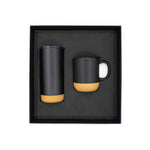 Promotional Giftset with Cork Ceramic mug and Tumbler