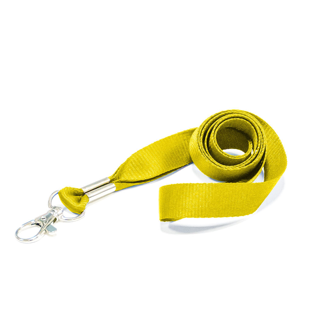Lanyard with Metal Hook Yellow
