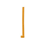 L Shaped Wristband Dark Orange