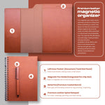 Maison Valer Executive Organizer with Magnetic Pen Holder Brown