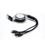 3 in 1 Charging Cable Black