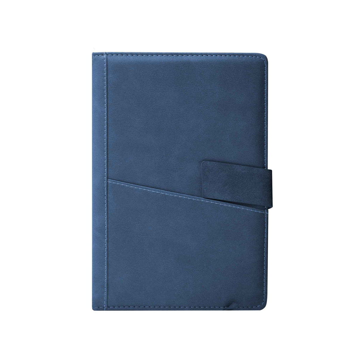 Leather Notebook with Pocket Blue