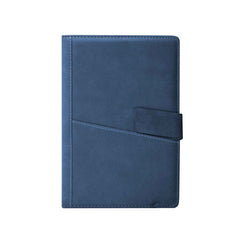 Leather Notebook with Pocket Blue