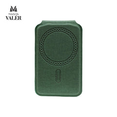 MirrFold premium leather magnetic foldable wallet card holder custom logo corporate gift UAE