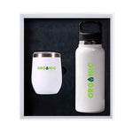 Drinkware Giftset with White Premium Bottle and Coffee mug
