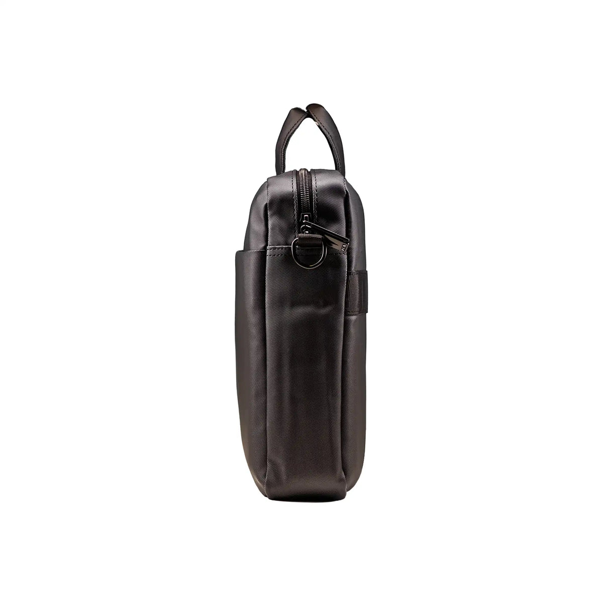 Premium black executive laptop bag with padded protection and luxury business travel design