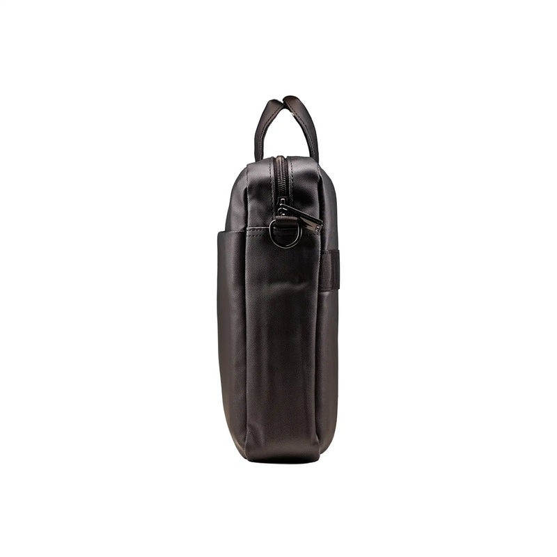 Premium black executive laptop bag with padded protection and luxury business travel design