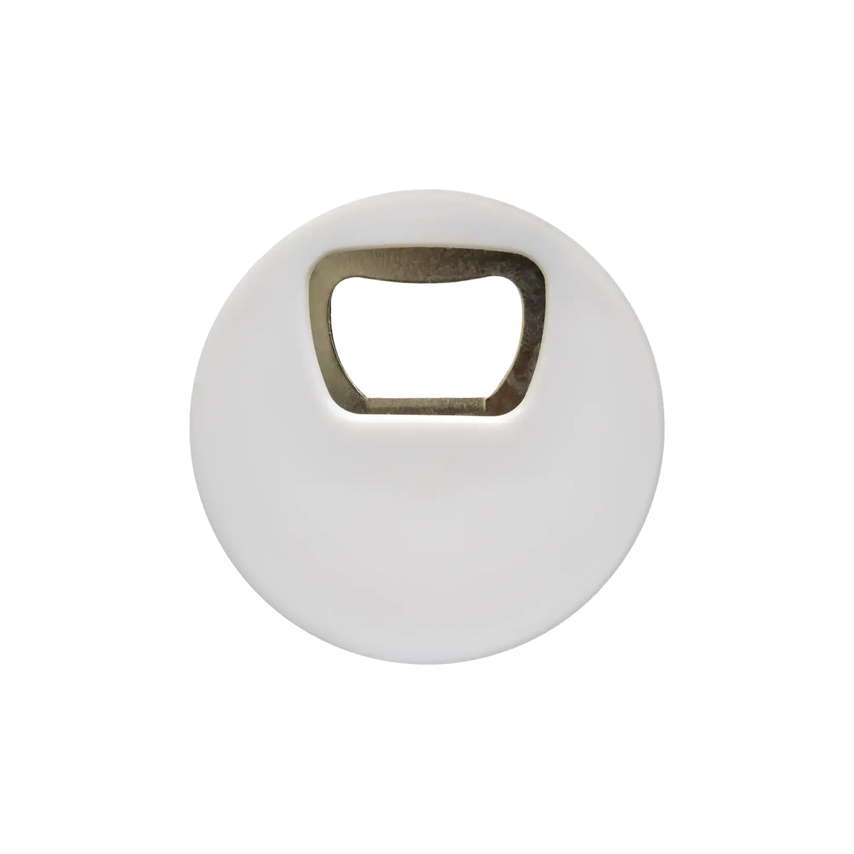 Football shaped bottle opener – 11425 with fridge magnet and customizable white surface