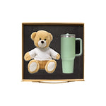 Teddora Duo kids gift set teddy bear green tumbler corporate UAE events