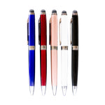 Metal Pen With Ring And Stylus Red