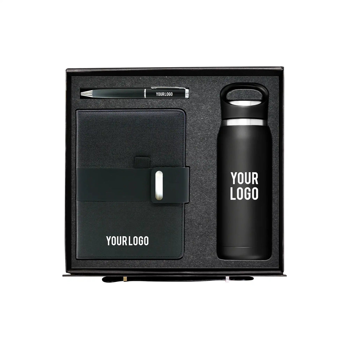 SlatePrime Trio 680ml stainless bottle notebook pen corporate gift UAE