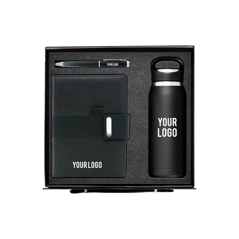 SlatePrime Trio 680ml stainless bottle notebook pen corporate gift UAE