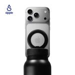 Magnetic insulated water bottle with phone holder in multiple colors