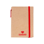 A6 Craft Notebook with Pen and Post-it Red