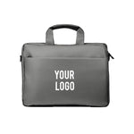Premium Gray executive laptop bag with padded protection and luxury business travel design