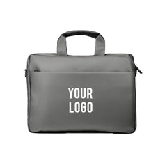 Premium Gray executive laptop bag with padded protection and luxury business travel design