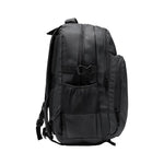 Black laptop backpack with USB charging port and professional design